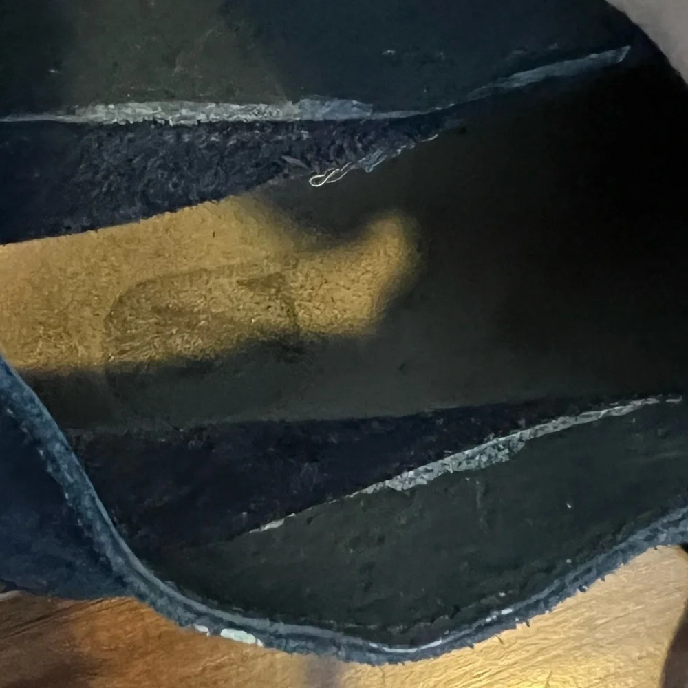 Men’s Navy Blue Suede Lace-up Work Shoes Size 13 Mirage